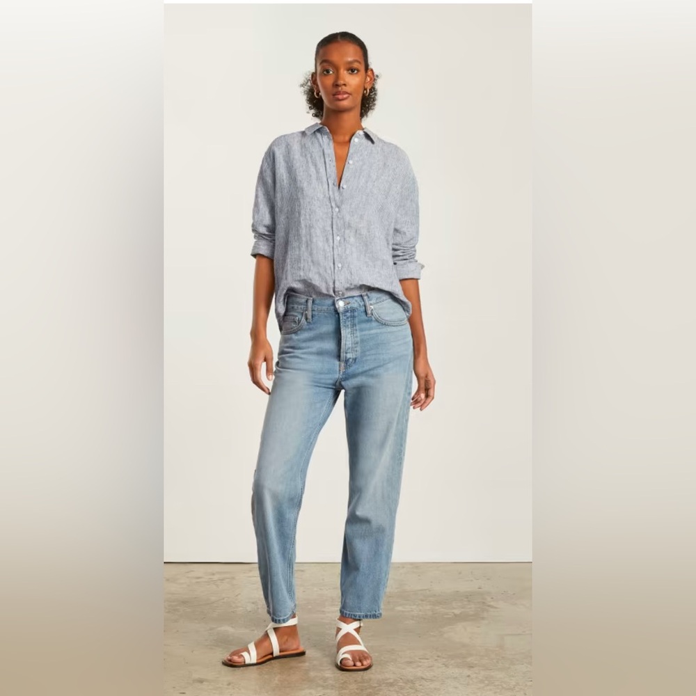 Everlane Light Wash High-Rise Straight Jeans
